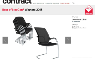 Humanscale Occasional Chair, developed by Shea+Latone, wins Best of Neocon