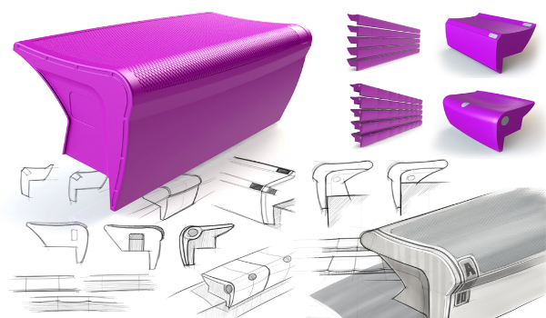 seating design concept for Irwin Bleachers sketches and renderings