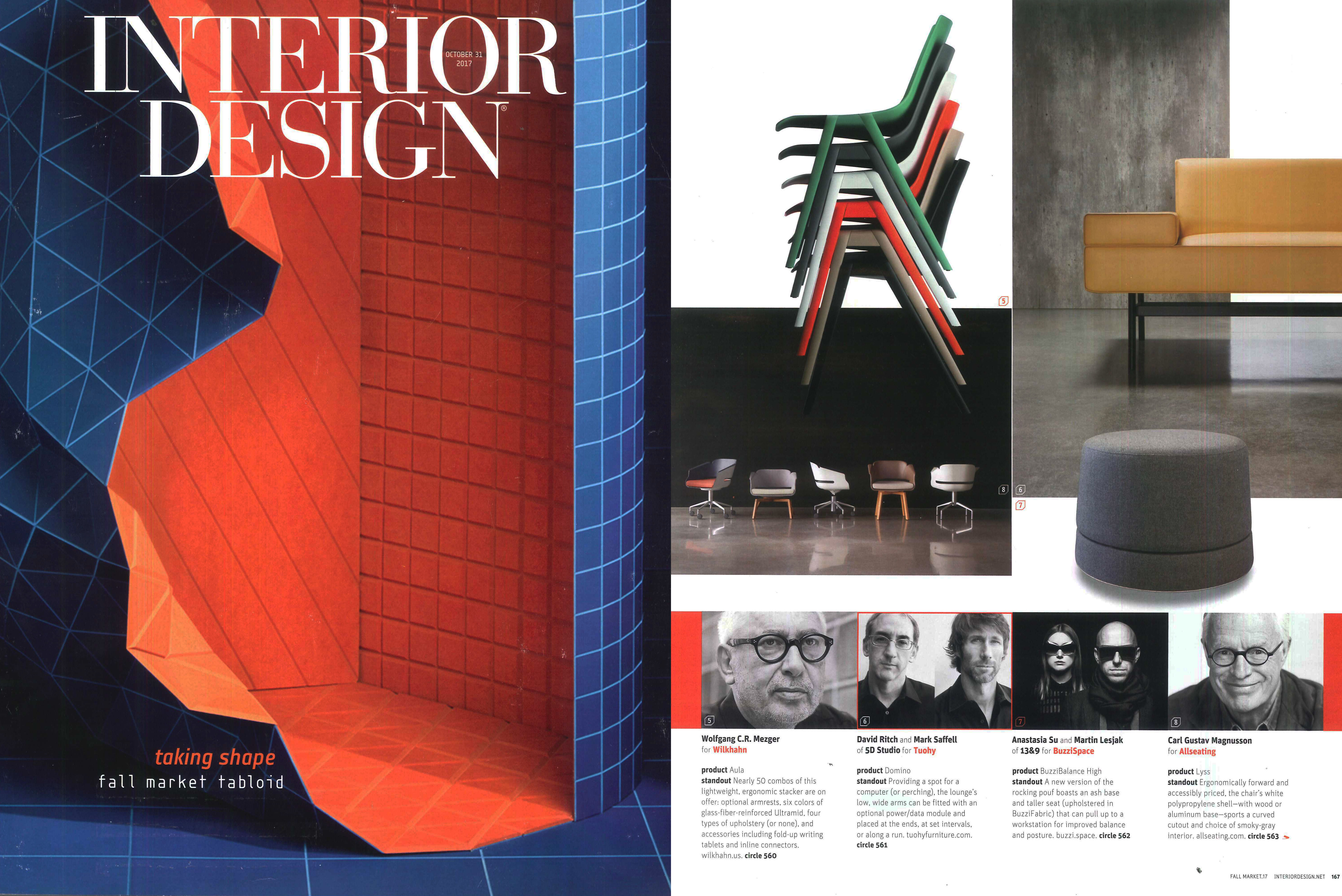 Allseating Lyss Chair in Interior Design Magazine