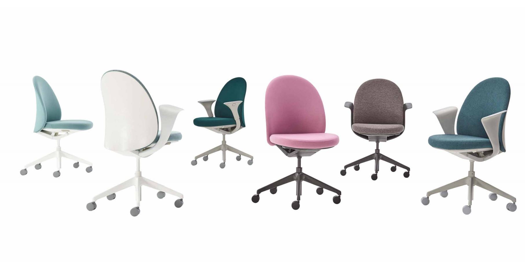 grouping of Essa chairs by teknion